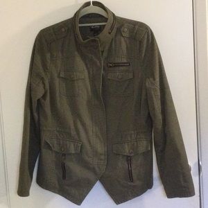 Olive green jacket. Like new.